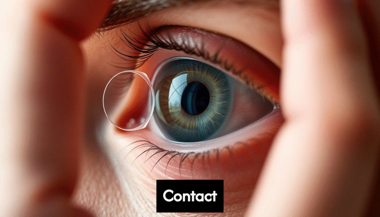 close up of a hand inserting a soft contact lens. W9ktRlC7ptOibXhex1LYx