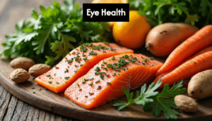 assorted eye healthy foods on kitchen table EwBWHzCHryPAe0MAhIiSY