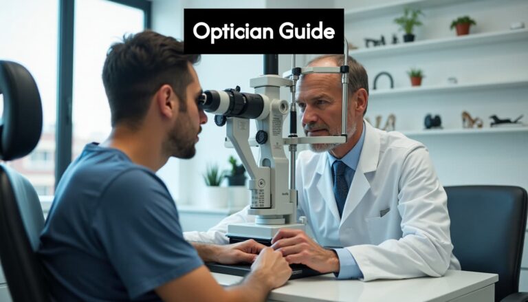optician providing an eye examination to patient 06mmcYreot ZMeC2Jd2He