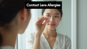 person putting in a contact lens by a mirror uXGJPlcpqPGs6prpKl8bg