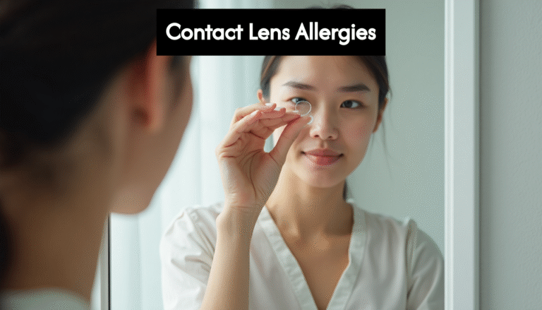 person putting in a contact lens by a mirror uXGJPlcpqPGs6prpKl8bg