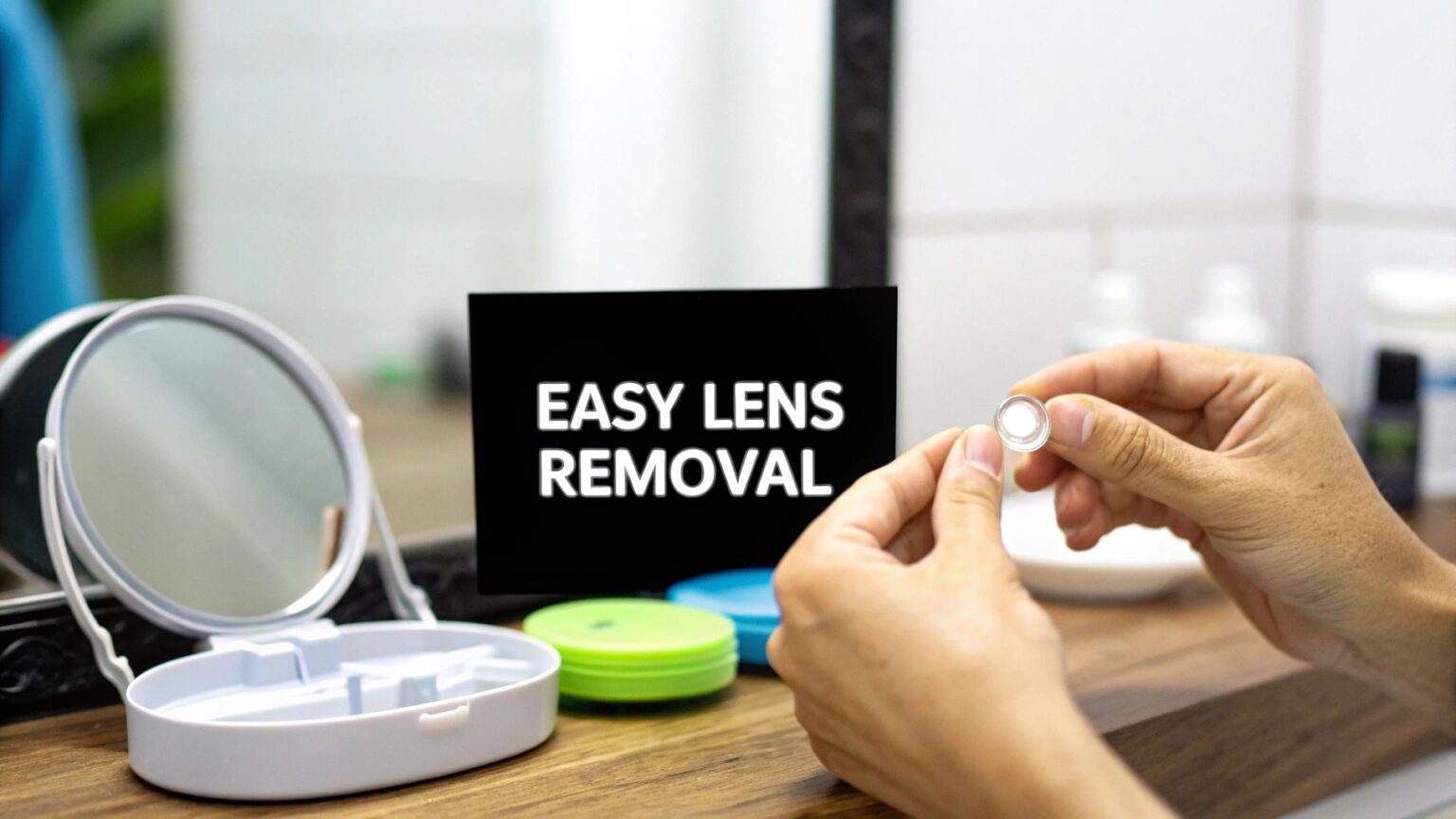How to Remove Contact Lenses Without Stress